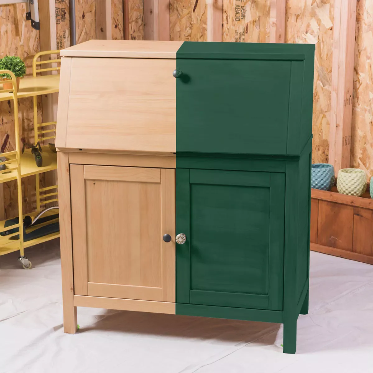 Rust Oleum Chalked Paint - 887ml - Rainforest Green - Ultra Matte Finish - Easy One-Coat Coverage - Image 3