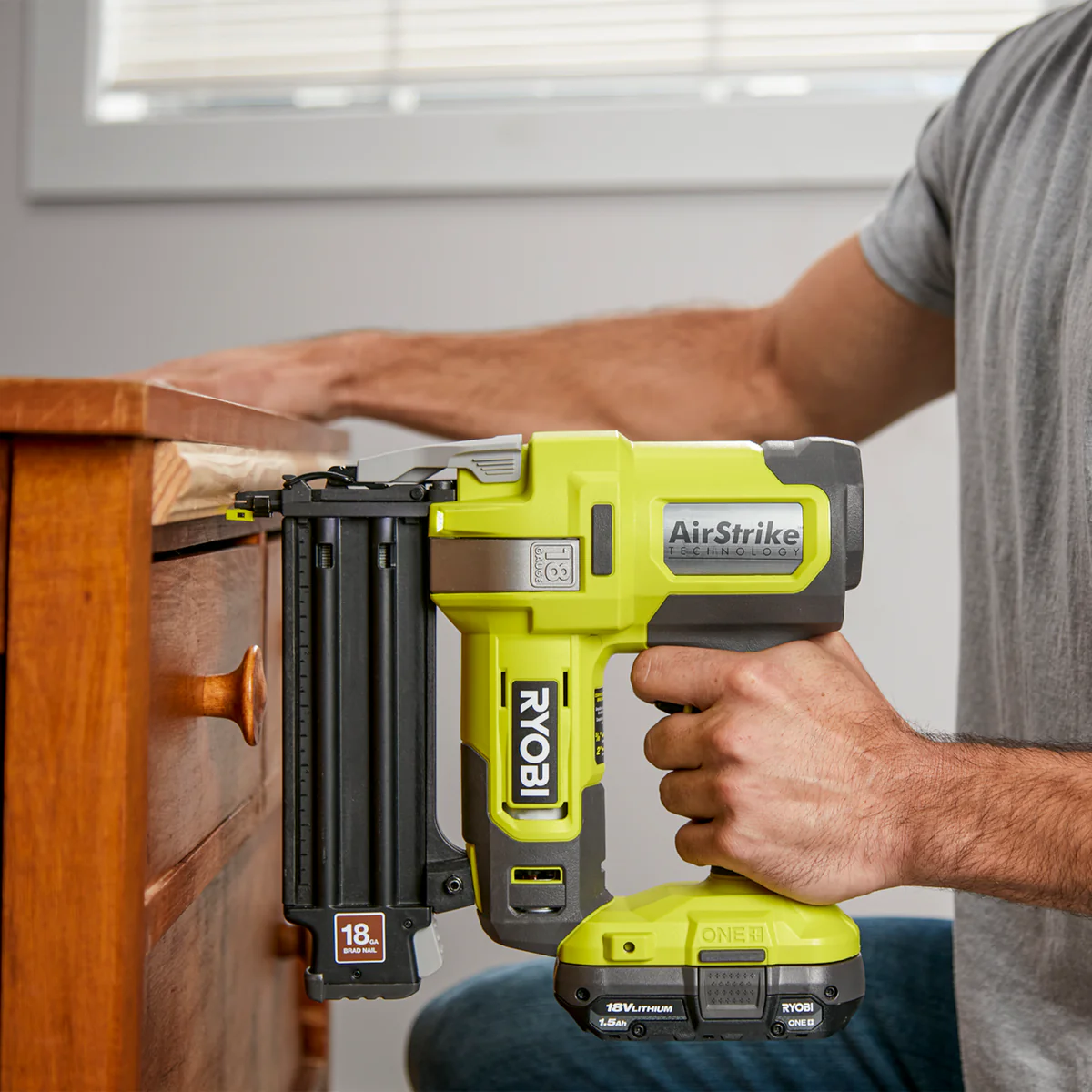 Ryobi 18V ONE+ 18GA Brad Nailer Tool Only - 105 Capacity - Airstrike Technology - Image 4