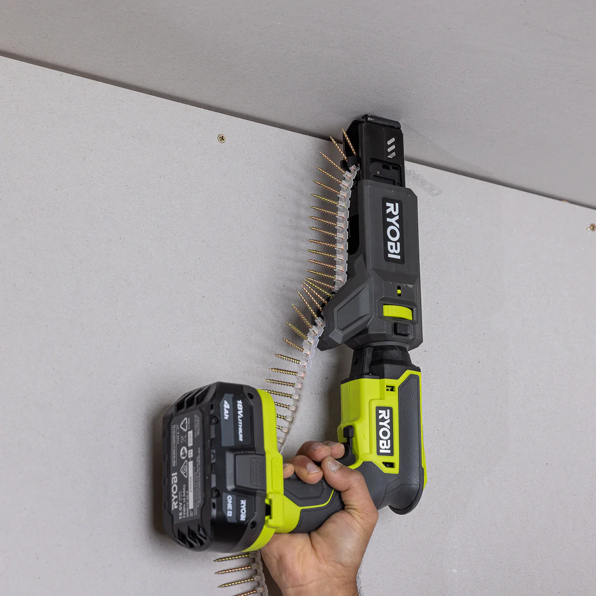 Ryobi 18V ONE+ Brushless Collated Screwdriver R18CSDBL0 - Tool Only - 25mm to 55mm Screw Length - Auto-Feed Attachment - Adjustable Depth - Image 4