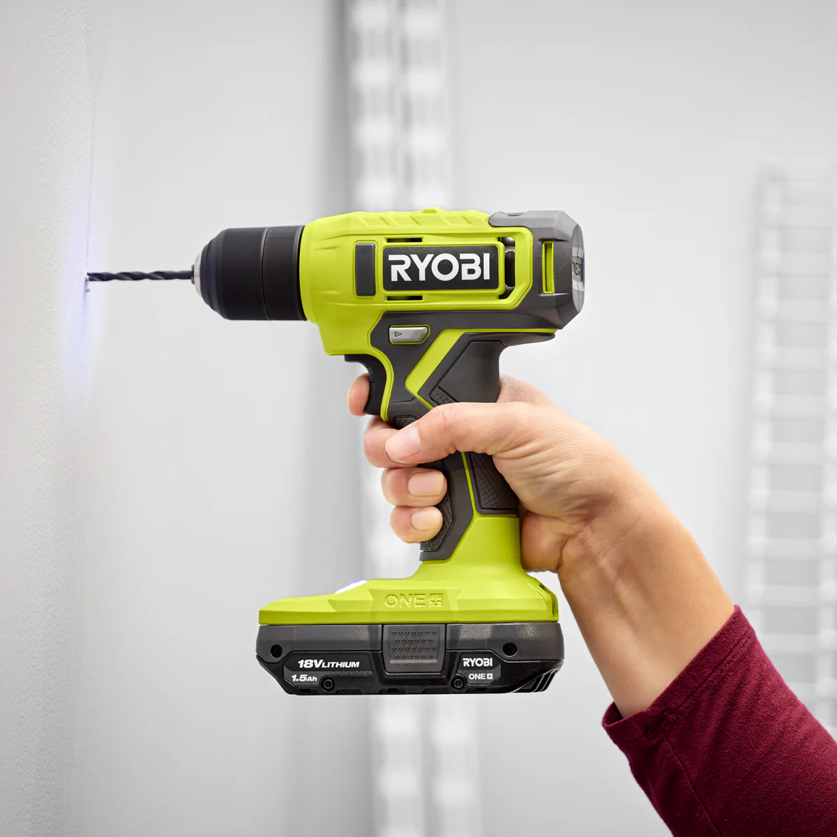Ryobi 18V ONE+ Drill Driver Kit - 2Ah Battery - Variable Speed - LED Light - Image 2