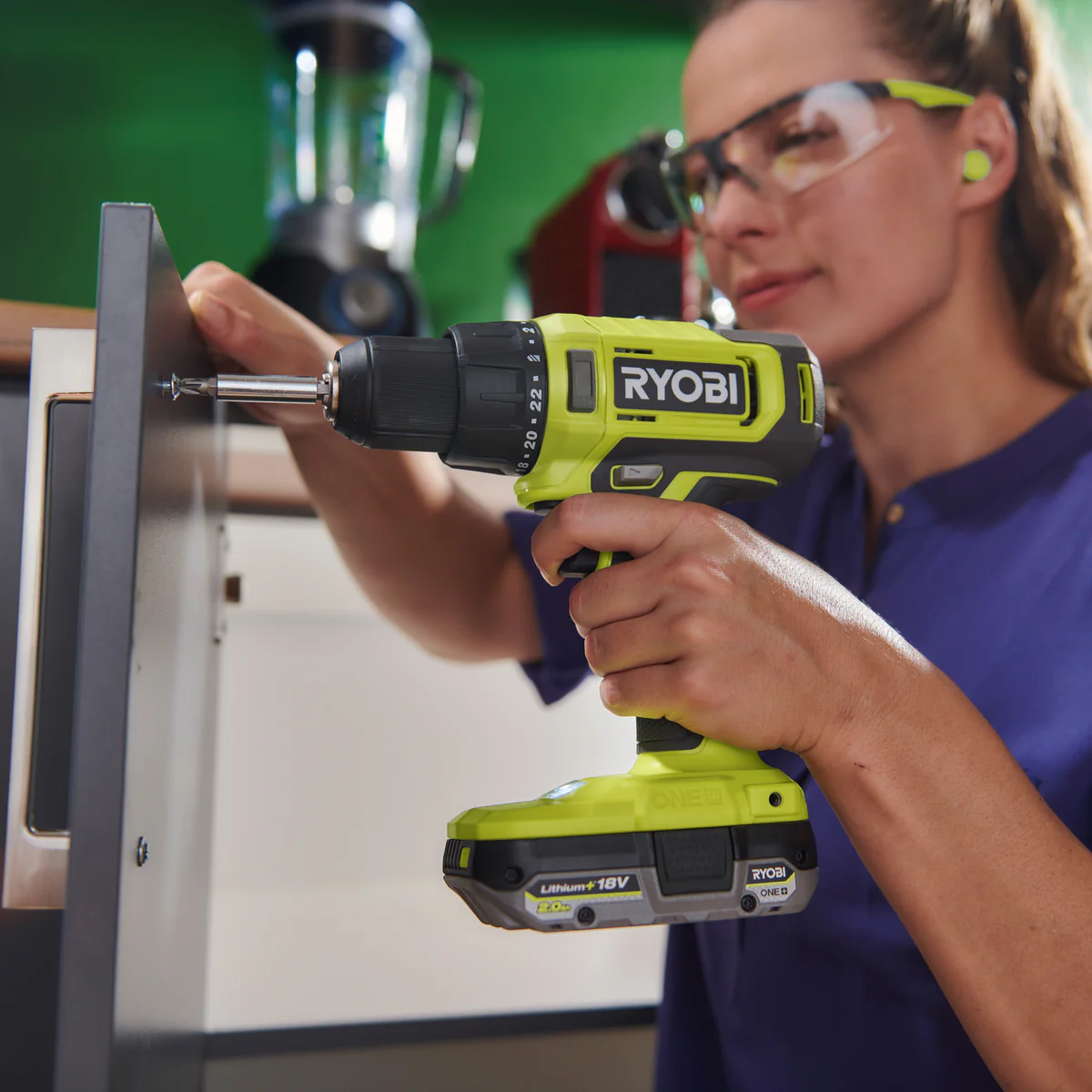 Ryobi 18V One Drill Driver RDD18 - Tool Only - 2-Speed Gearbox - LED Light - Image 3
