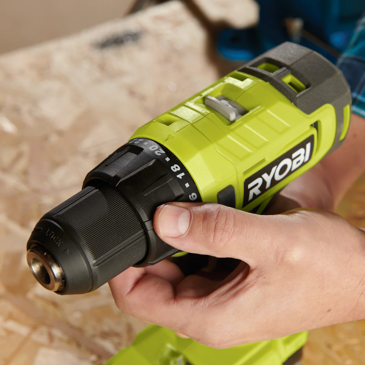 Ryobi 18V One Drill Driver RDD18 - Tool Only - 2-Speed Gearbox - LED Light - Image 5