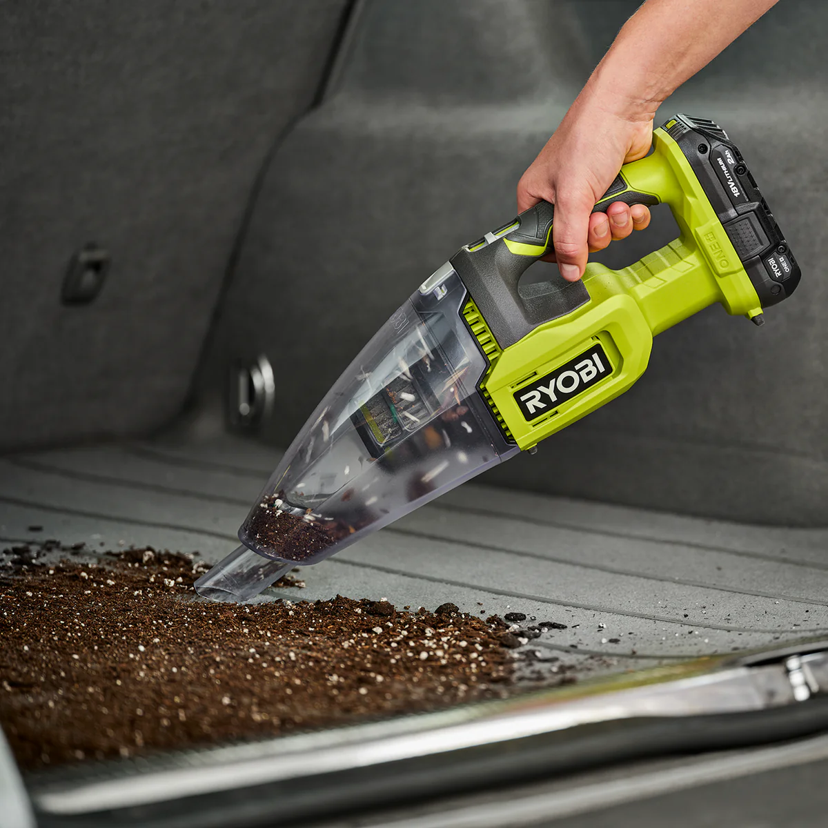 Ryobi 18V One Hand Vacuum Tool Only - 600ml Dust Bin - HEPA Filter - 6.5kpa Suction - Image 3
