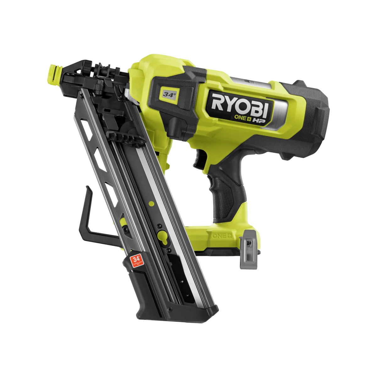Ryobi 18V ONE+ HP Brushless AirStrike Framing Nailer 30-34° - Tool Only - Efficient, Cordless