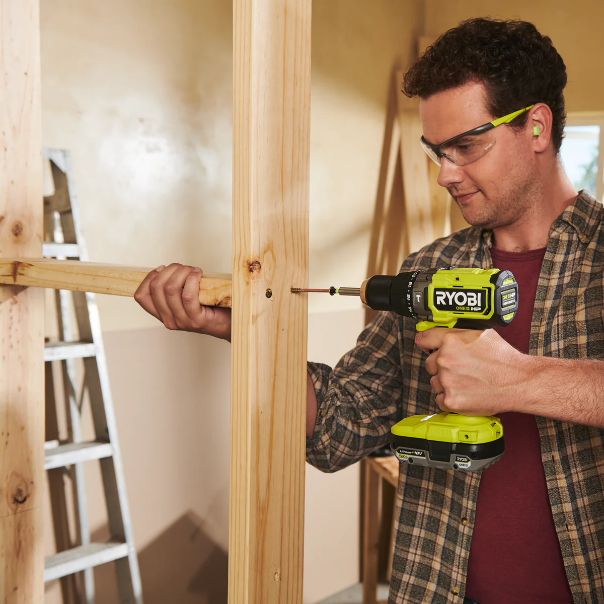 Ryobi 18V ONE+ HP Brushless High Torque Hammer Drill Tool Only - 110Nm Torque - Compact Design - Image 3