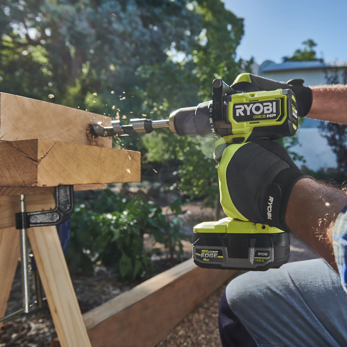 Ryobi 18V ONE+ HP Brushless High Torque Hammer Drill Tool Only - 110Nm Torque - Compact Design - Image 5