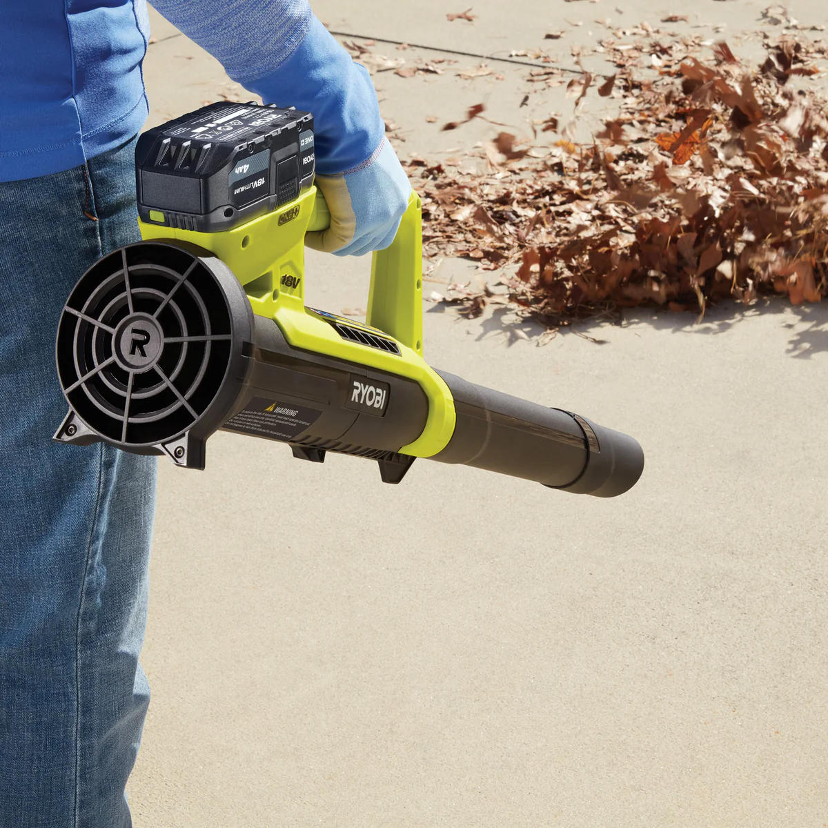Ryobi 18V One Jet Blower 200CFM 2Ah Kit - Lightweight - Efficient Outdoor Cleaning - Image 4