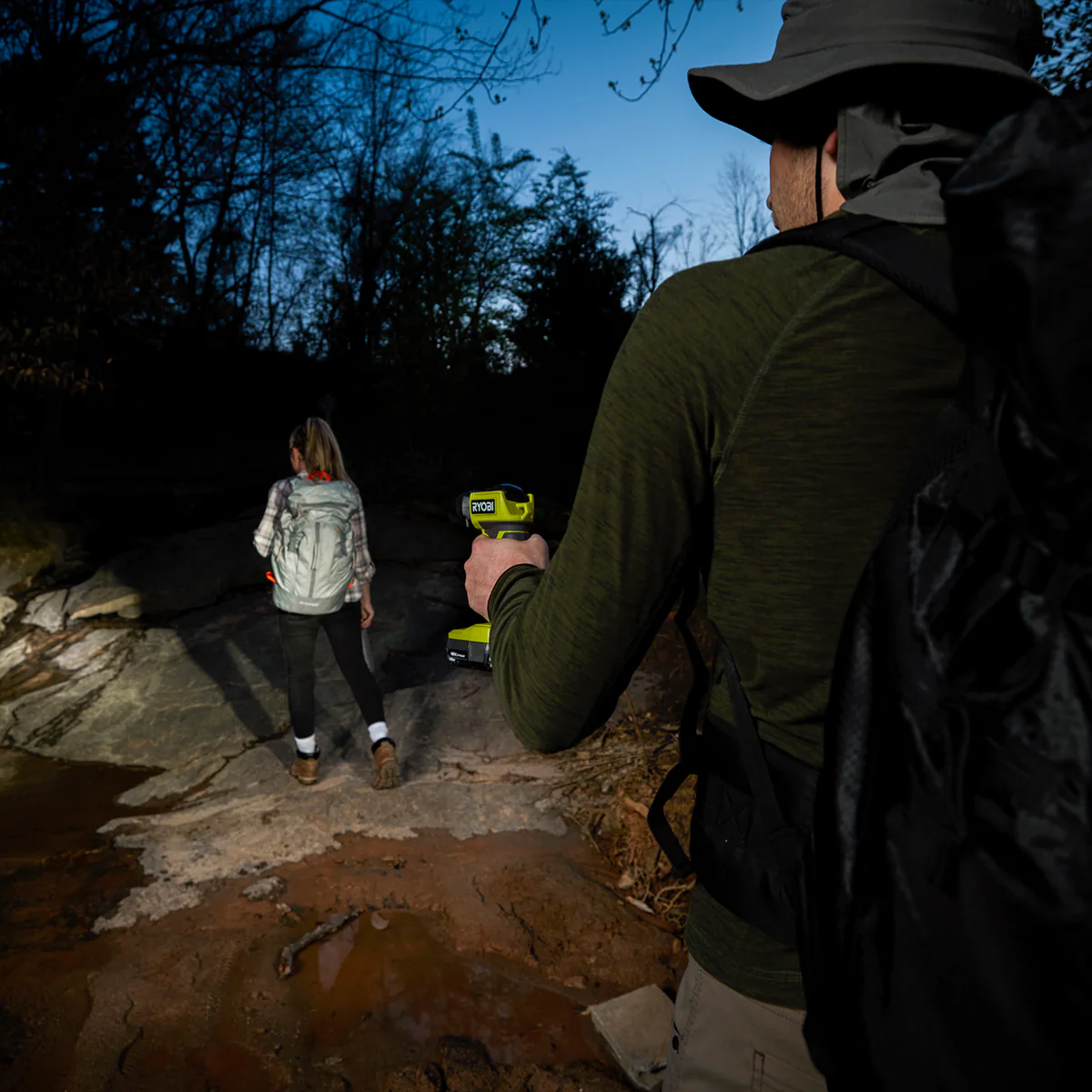 Ryobi 18V ONE+ LED Flashlight - 250 Lumens - Pivoting Head - Portable - Image 3