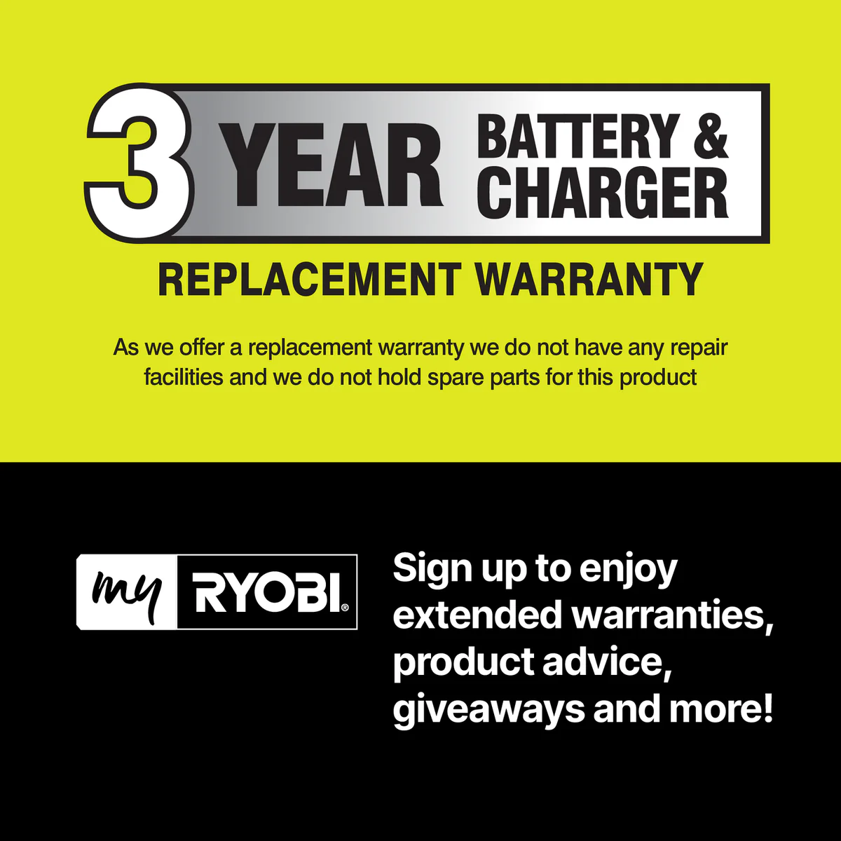 Ryobi 18V ONE+ Lithium High Performance 5.0Ah Battery - 80mm x 105mm x 135mm - IntelliCell Technology - Image 2