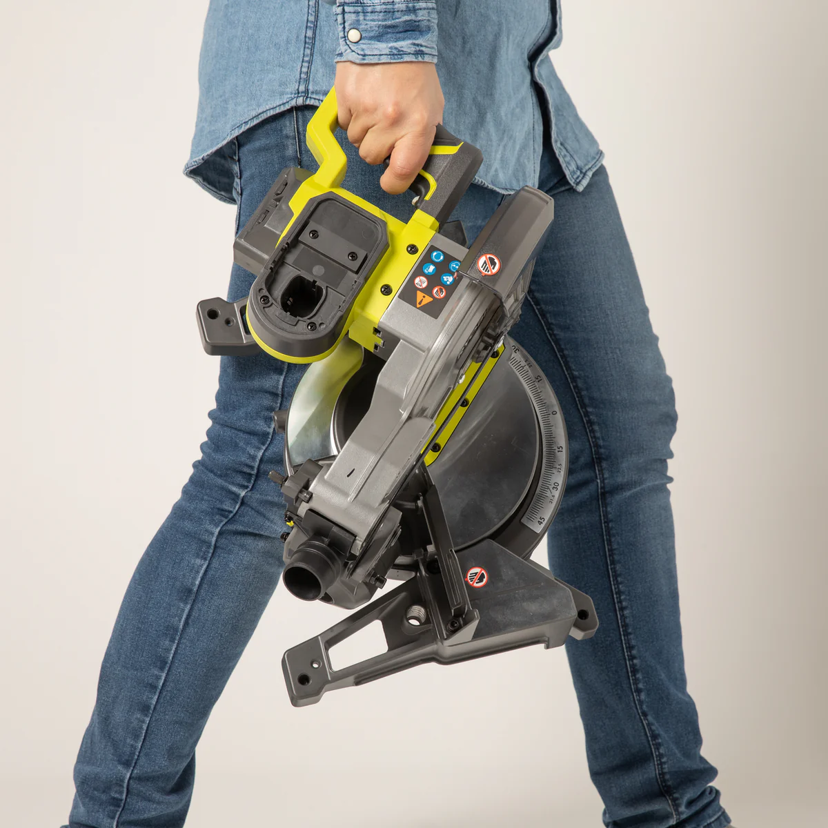 Ryobi 18V One Mitre Saw Tool Only - 184mm - Compact Lightweight Design - Image 2