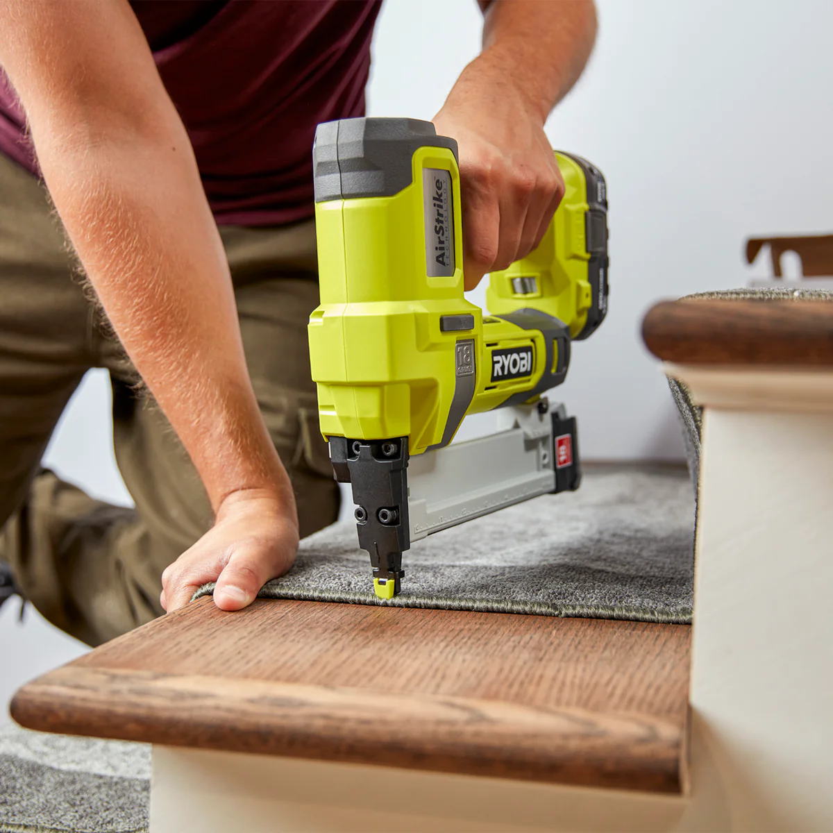 Ryobi 18V ONE+ Narrow Crown Stapler Tool Only - 18GA - 105 Staple Capacity - Cordless - Image 4