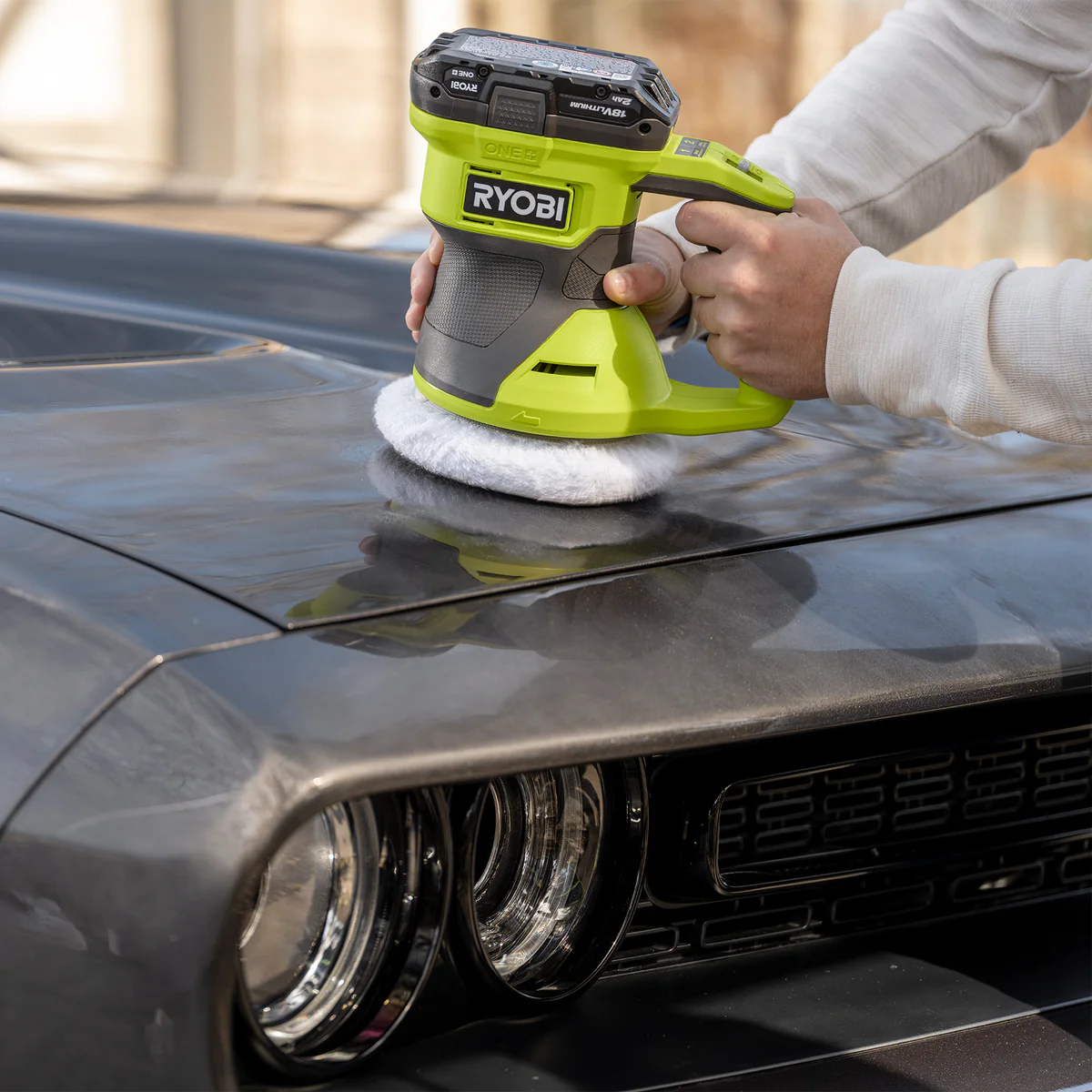 Ryobi 18V One Random Orbital Buffer Polisher 150mm - Cordless - Swirl-Free Finish - Image 5