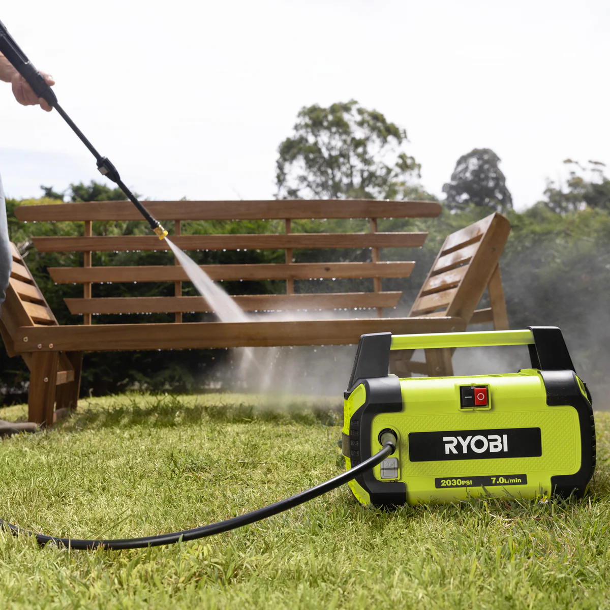 Ryobi 2030 PSI Compact High Pressure Washer - 6.4 kg - Lightweight & Versatile - Image 3