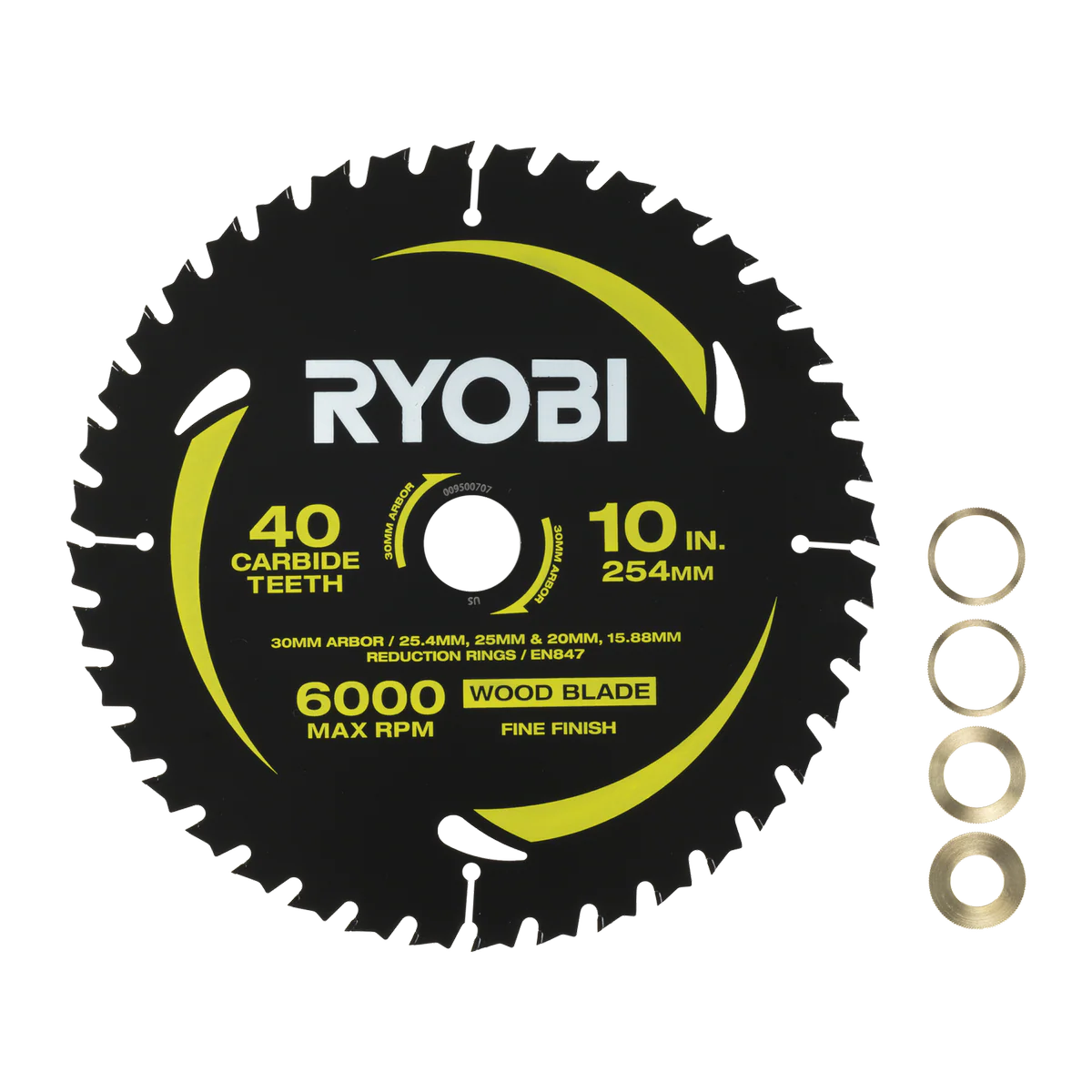 Ryobi 254mm 40T Mitre Saw Blade - Precision Cutting - Anti-Stick Coating - Image 3