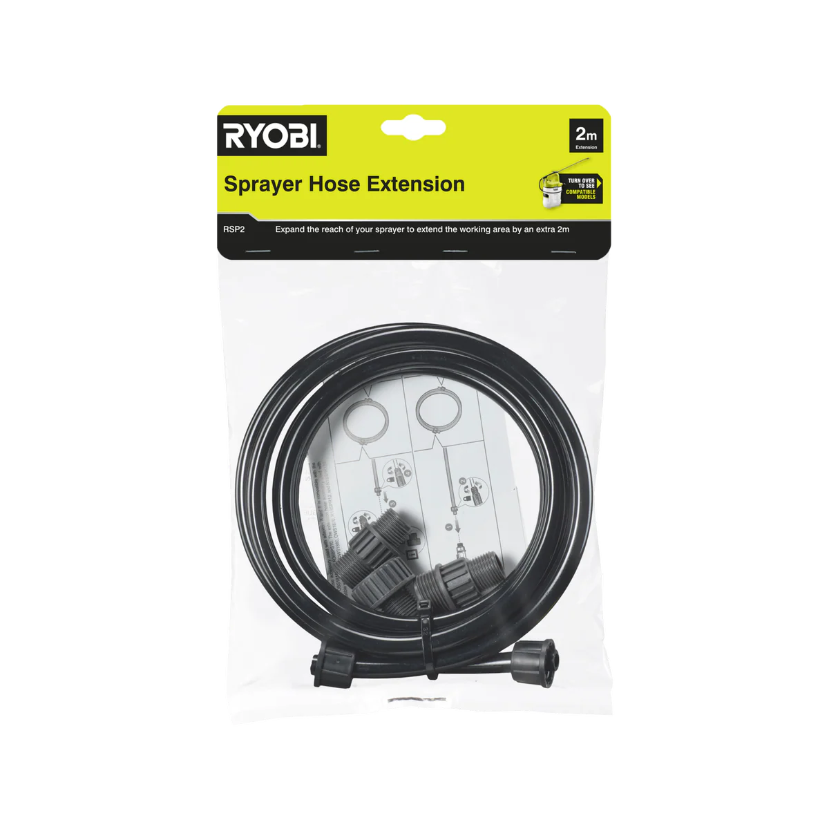 Ryobi 2m Sprayer Extension Hose - Genuine RYOBI Part - Extends Reach - Image 2
