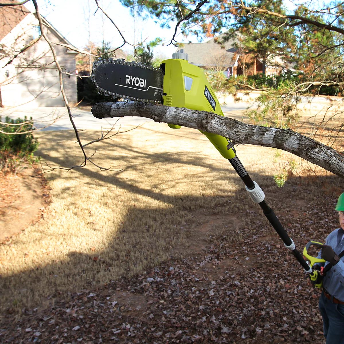 Ryobi 36V Pole Pruner Kit - 8” (20cm) - 4.0Ah Battery - Extension Pole - Image 2