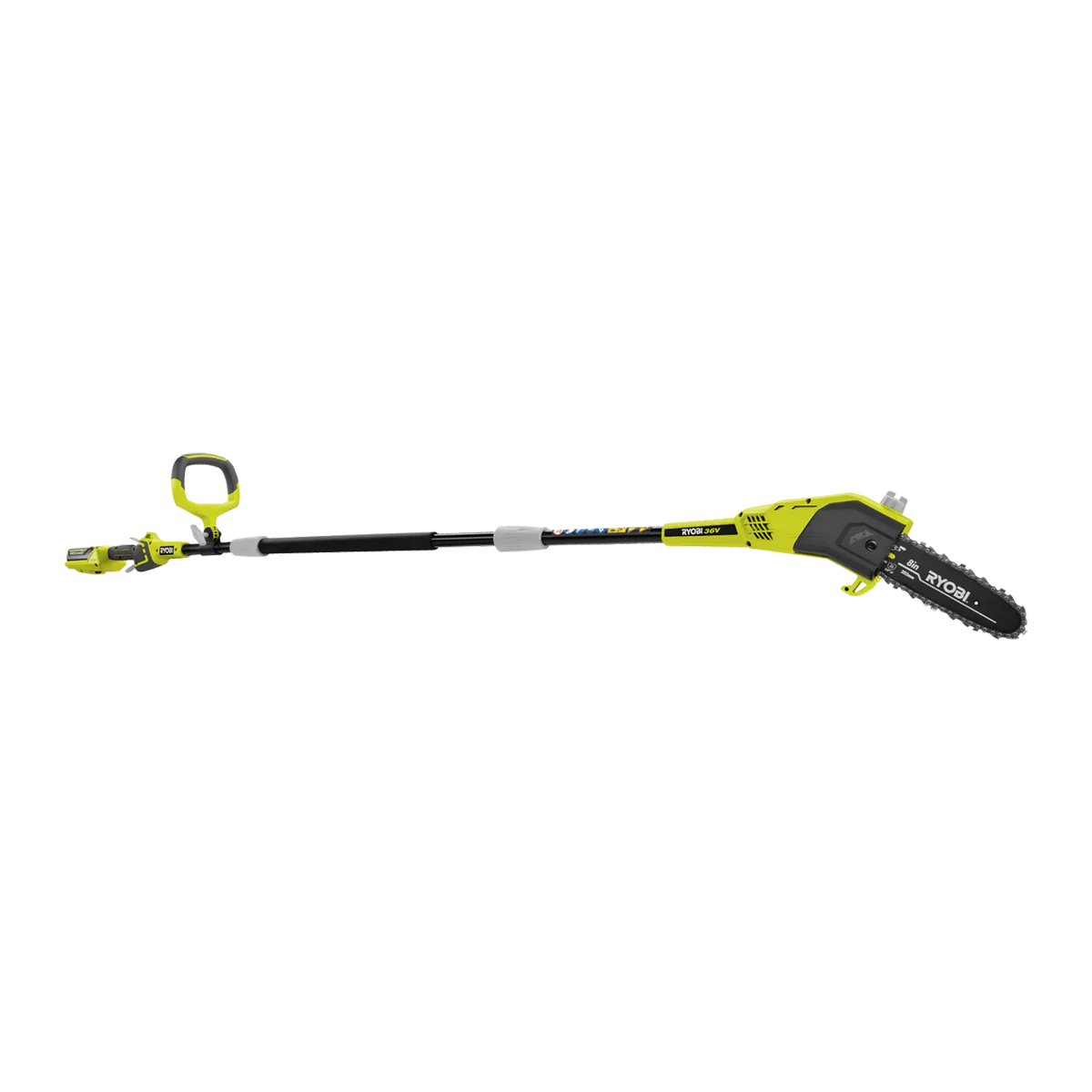 Ryobi 36V Pole Pruner Kit - 8” (20cm) - 4.0Ah Battery - Extension Pole - Image 5