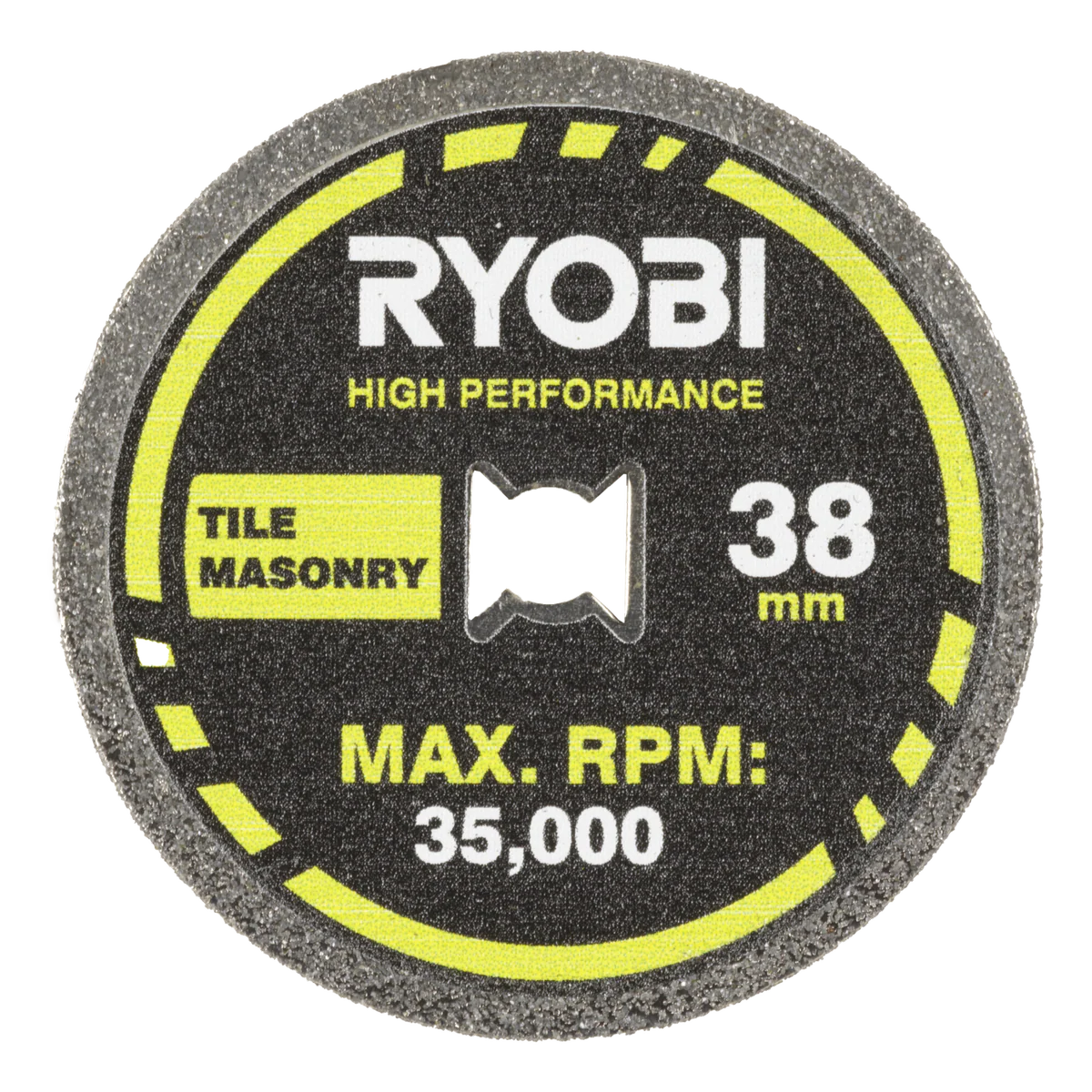 Ryobi 38mm Twist Lock Tile Cutting Wheel - Diamond Coated - 35,000rpm