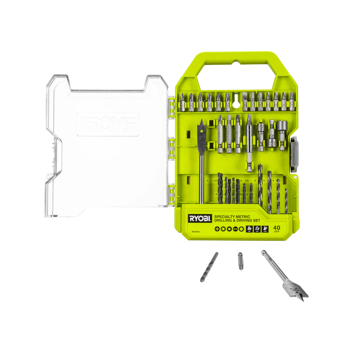 Ryobi 40 Piece Specialty Metric Drill and Drive Set - 170mm x 245mm - Versatile Bits - Image 2