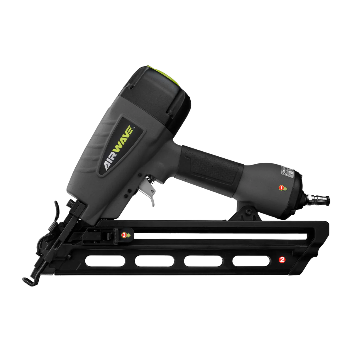 Ryobi Airwave DA Series Air Brad Nailer - 15 Gauge - 32-64 mm - Grey/Black - Image 3