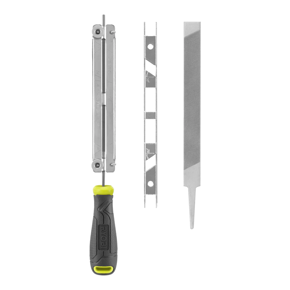 Ryobi Chainsaw Chain Sharpening Kit - 4 Files - Green - Compact Design