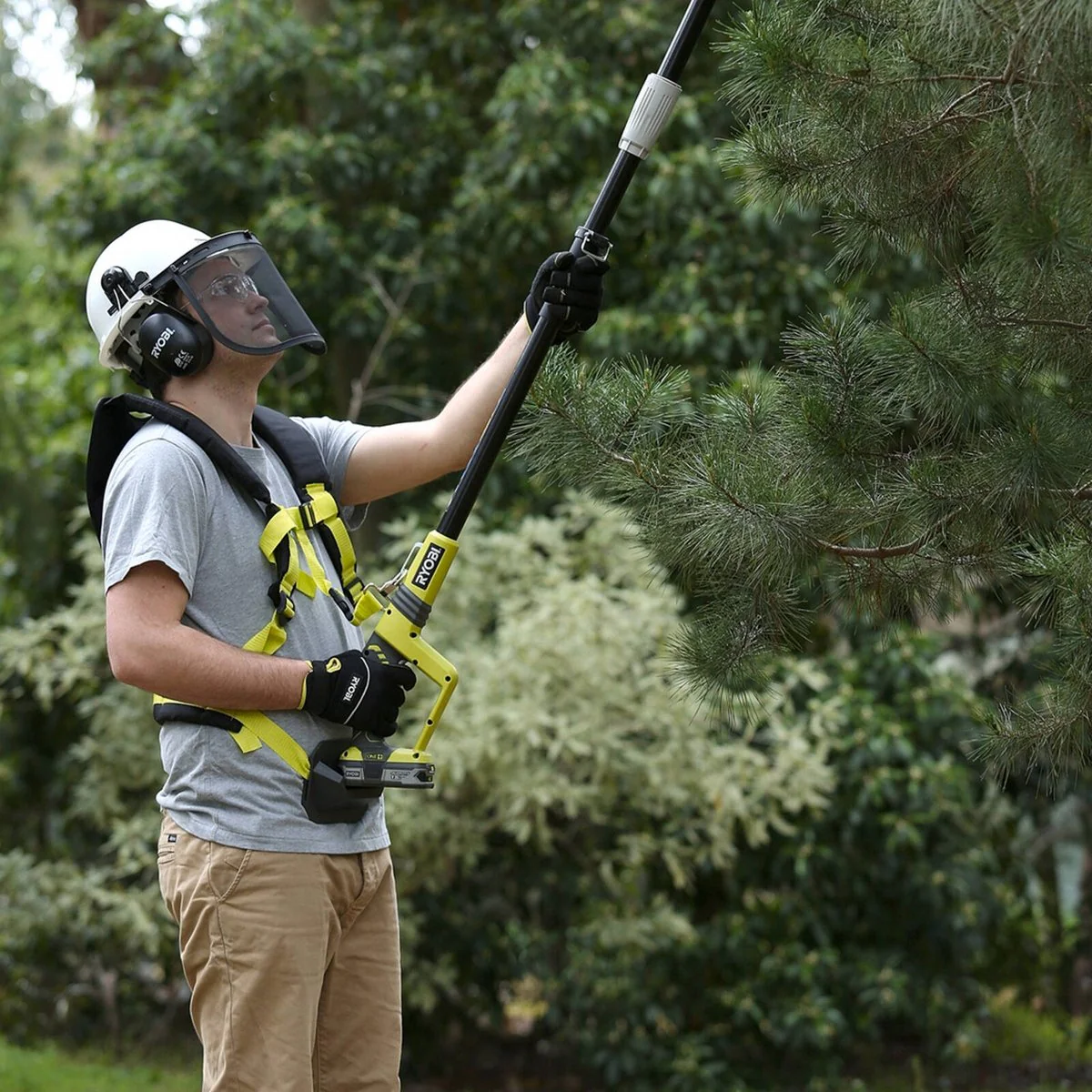 Ryobi Garden Helmet Kit - 1.05kg - White & Black - Safety Gear - Image 4