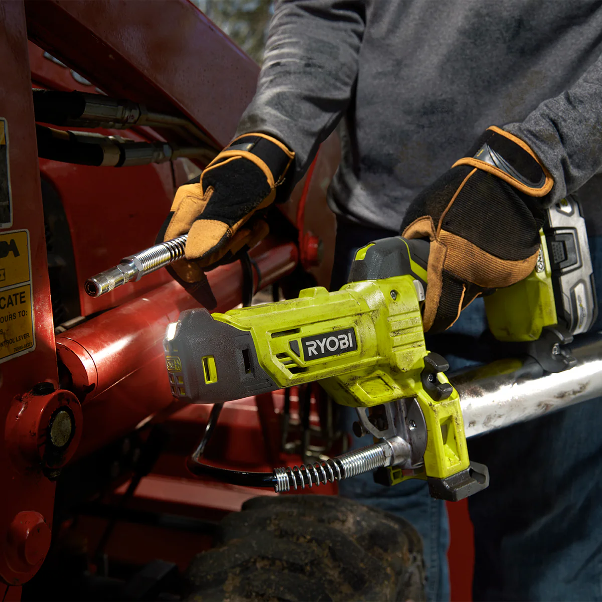 Ryobi Grease Gun - 76cm Hose - 10,000 PSI - Tool Only - Image 4