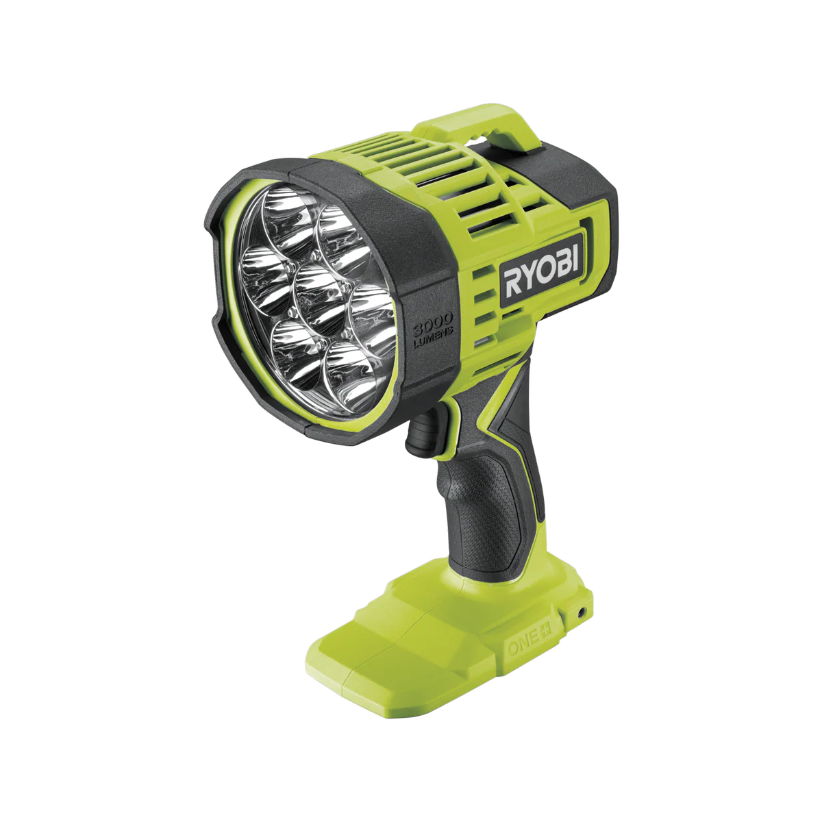 Ryobi LED Spotlight - 600m - Tool Only - 3 Brightness Modes
