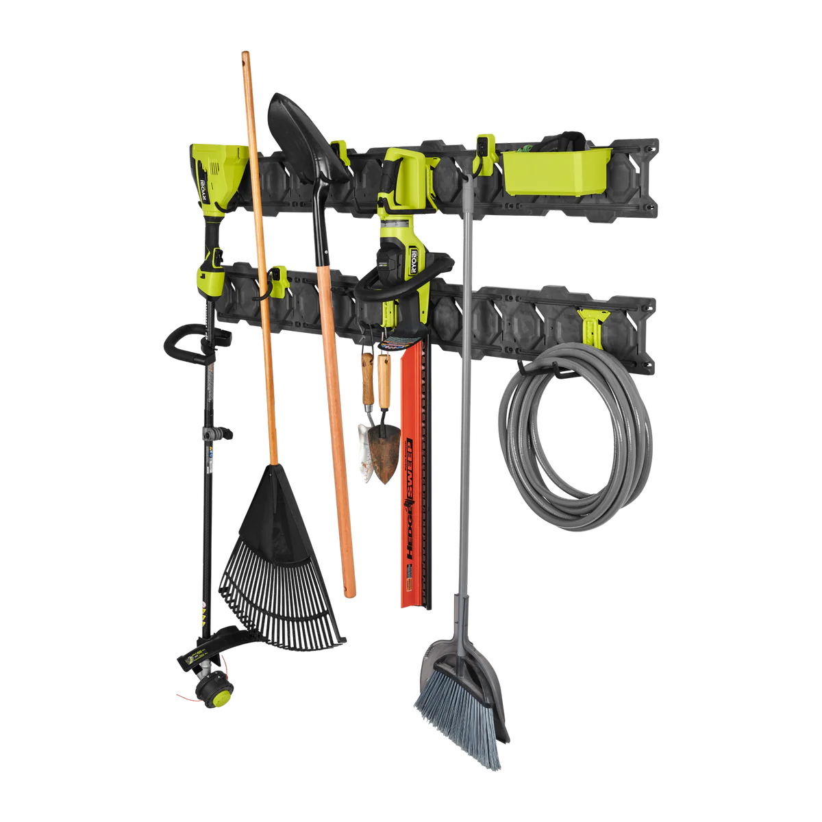 Ryobi Link 12 Piece Wall Kit - Modular Storage System - 838mm Rails - 94kg Capacity - Image 2