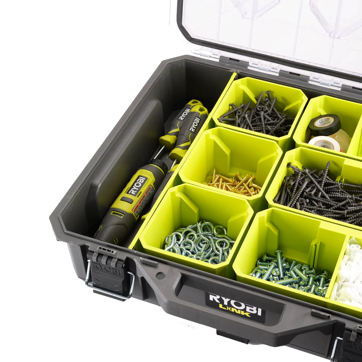Ryobi Link Small Parts Organiser - Modular Storage Solution 445mm x 150mm x 510mm - Image 4
