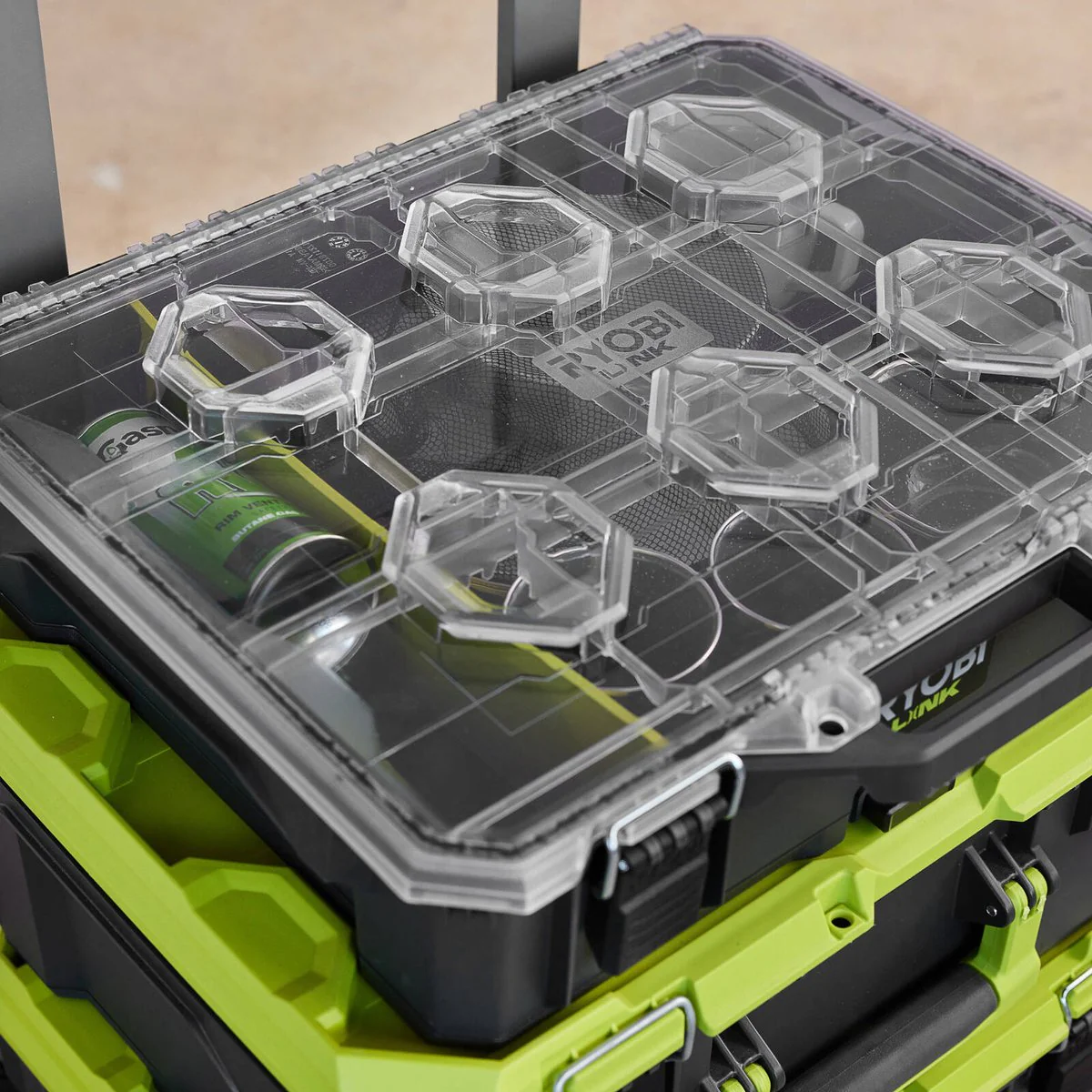 Ryobi Link Small Parts Organiser - Modular Storage Solution 445mm x 150mm x 510mm - Image 5