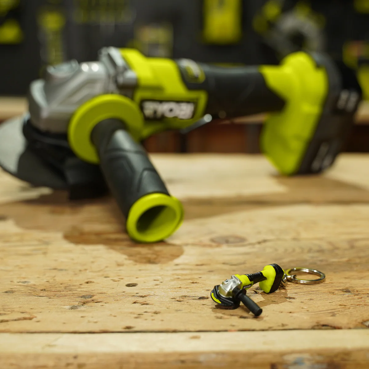 Ryobi Mini S Angle Grinder Keyring - 33mm x 96mm x 17mm - Collectible Replica - Image 4