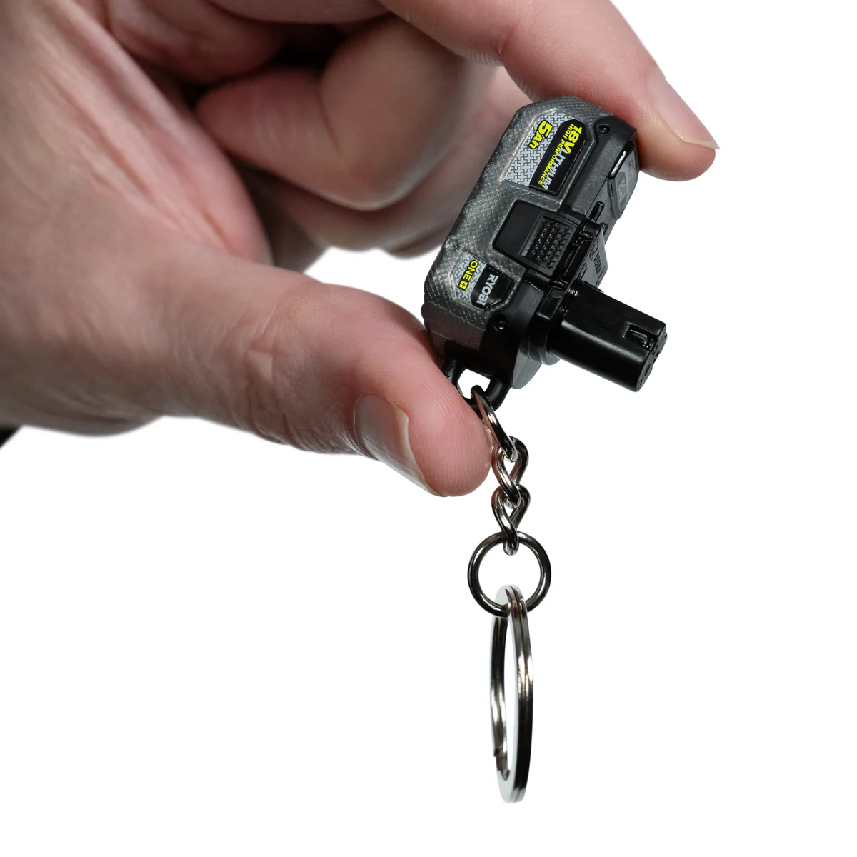 Ryobi Mini S Battery Keyring - 21mm x 41mm x 27mm - 100% Recycled Plastic - Image 5