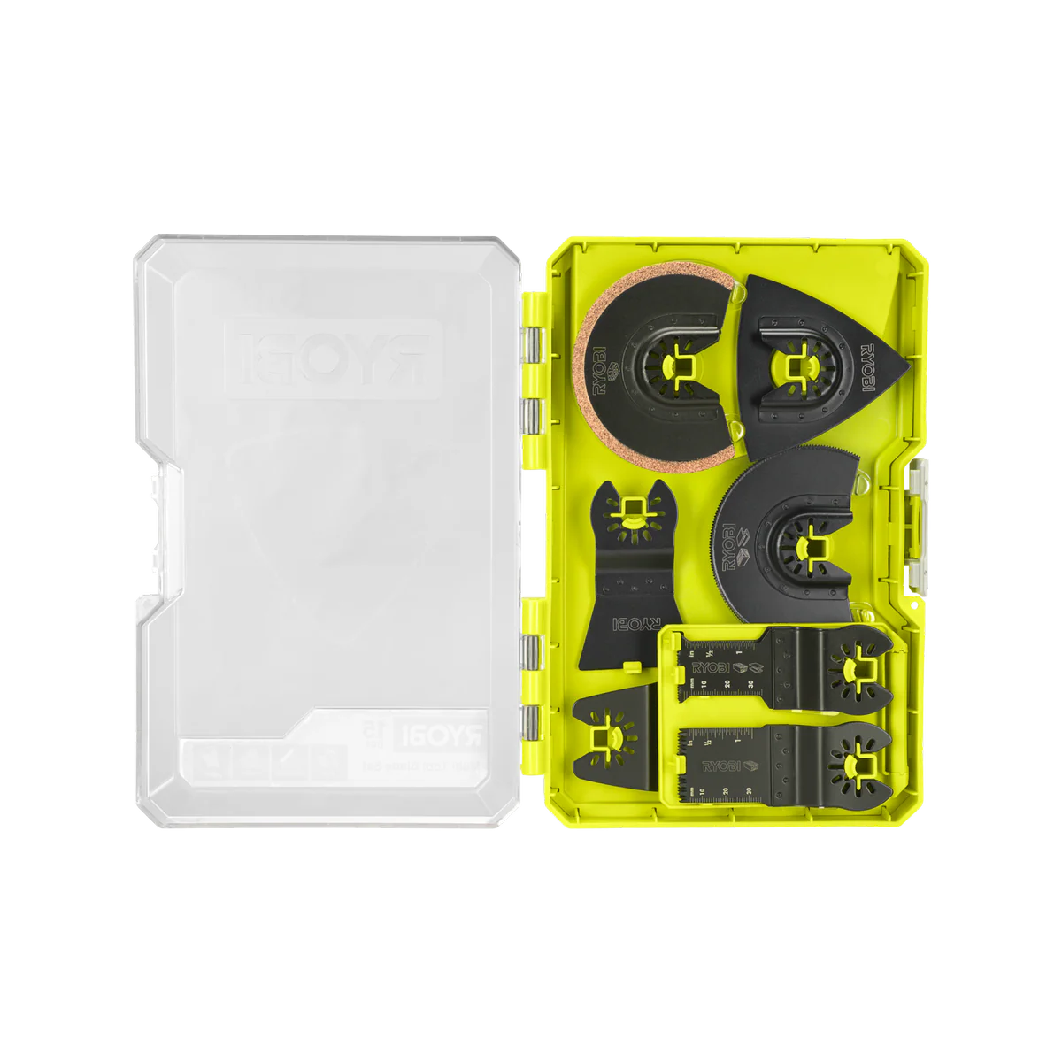 Ryobi Multi Tool Accessory Set - 15 Pieces - 80mm Sanding Sheets & Blades - Image 2