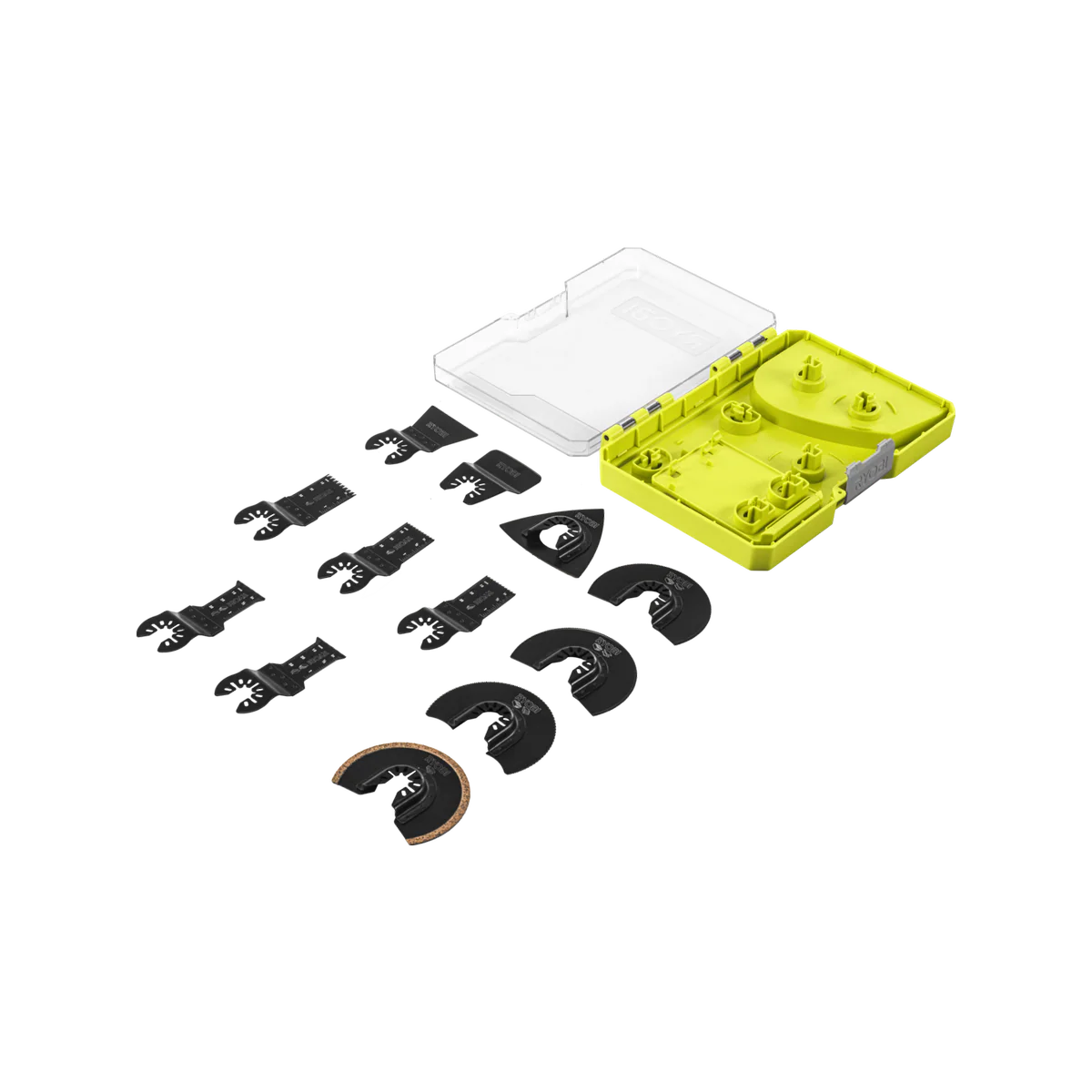 Ryobi Multi Tool Accessory Set - 15 Pieces - 80mm Sanding Sheets & Blades - Image 3