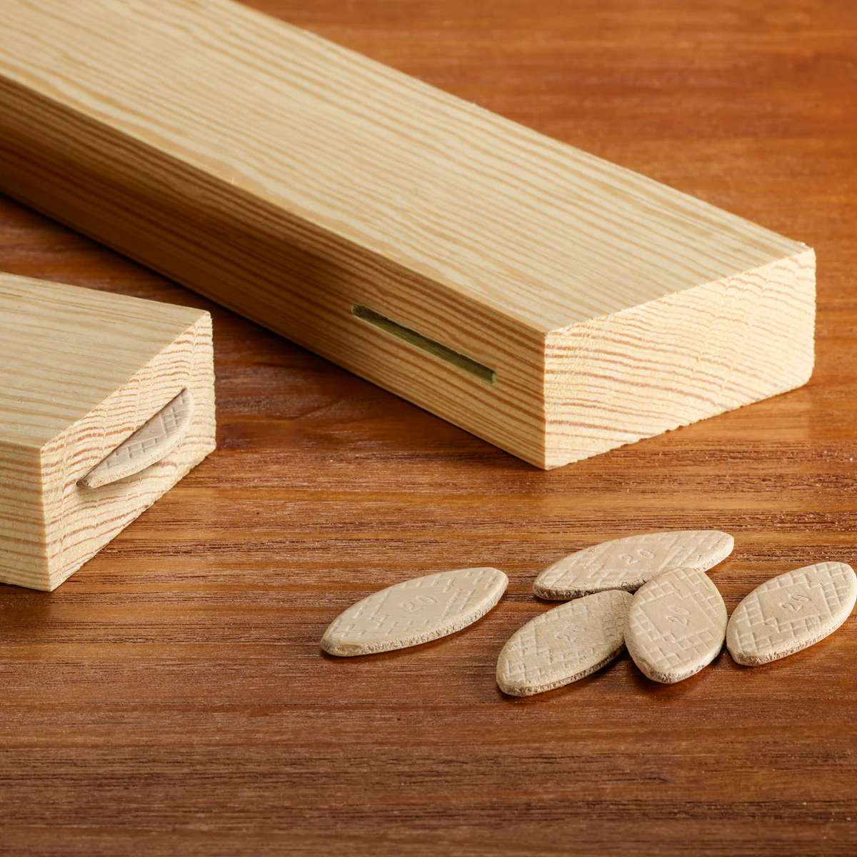 Ryobi No 20 Wood Joining Biscuits - 100 Pack - 56mm x 1mm x 23mm - Durable - Image 3