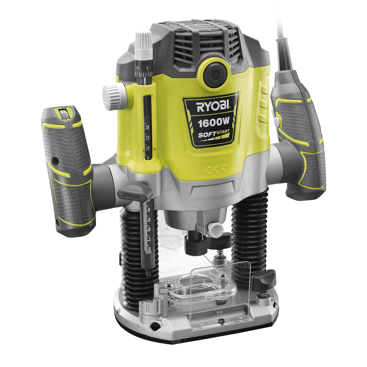 Ryobi Plunge Router 1600W 6.35mm-12.7mm Hypergreen-Precision Cutting