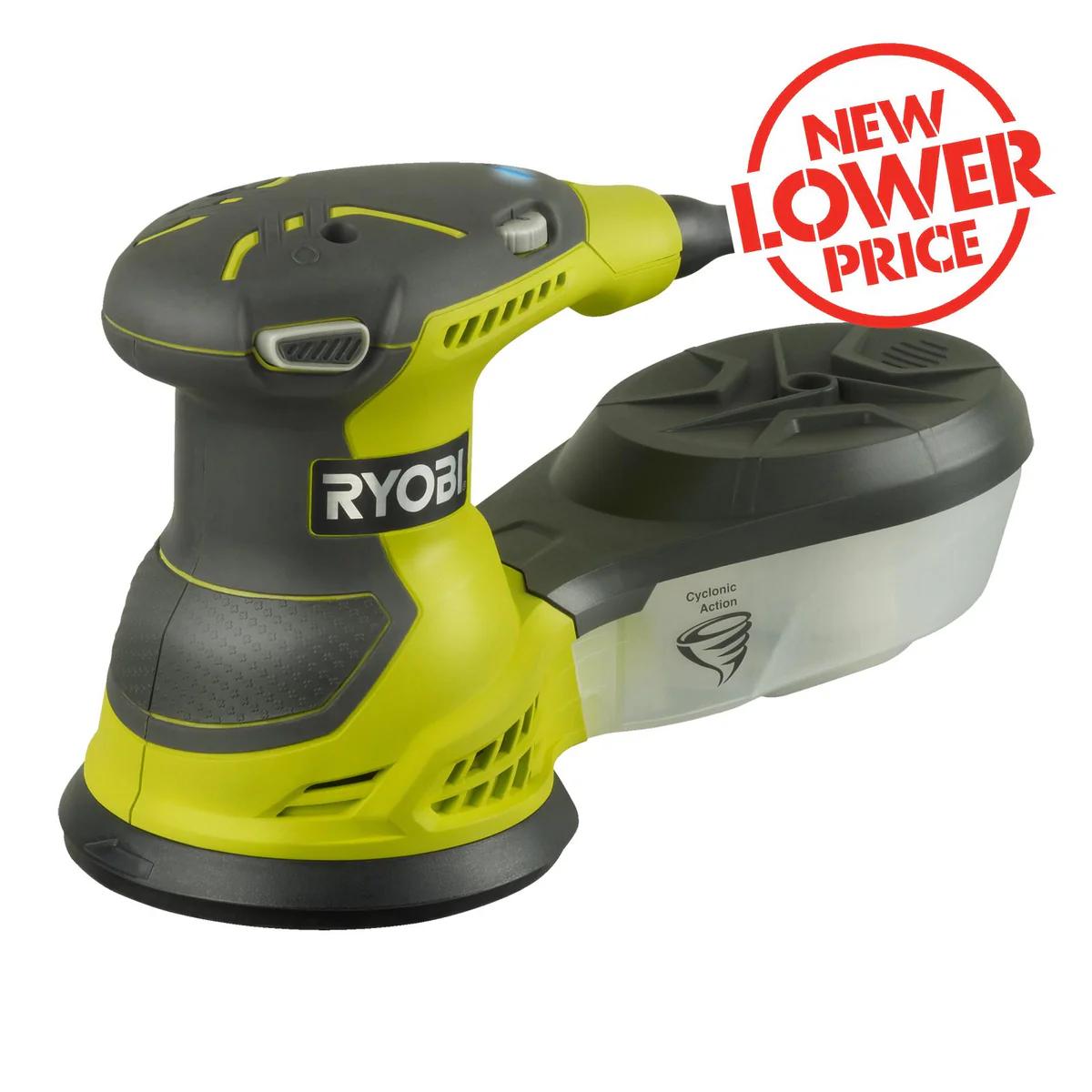 Ryobi Random Orbital Sander 125mm Hook & Loop Dust Collection
