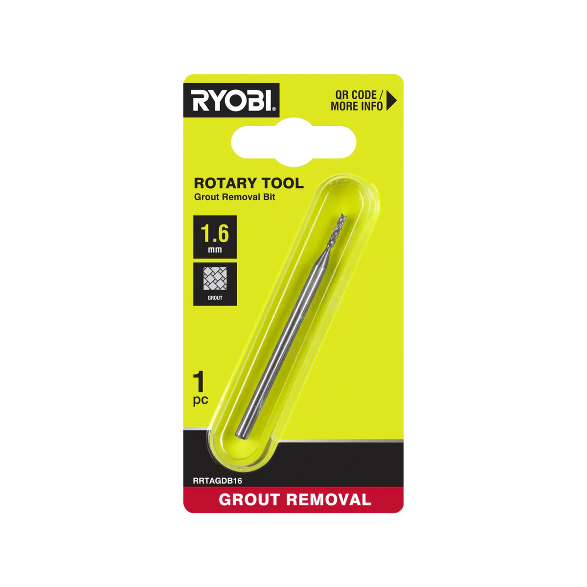 Ryobi Rotary Tool Grout Removal Bit 1.6mm - Efficient Grout Repair