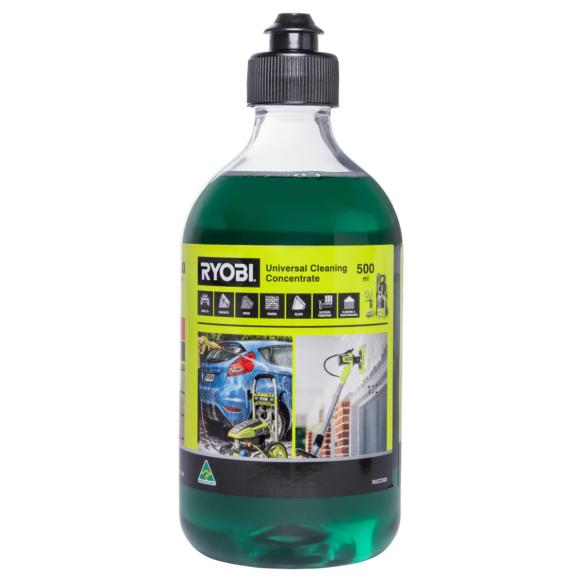 Ryobi Universal Cleaning Concentrate 500ml - Multi-Purpose Outdoor Cleaner