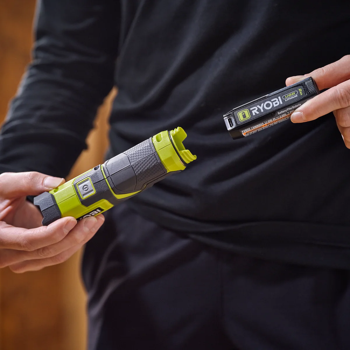 Ryobi USB Lithium 2Ah Battery Power Bank - Compact Portable Charger - LED Gauge - Image 4