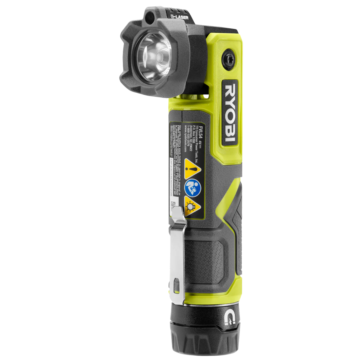 Ryobi USB Lithium Pivoting Laser Light 2Ah Kit - 180° Pivoting Head - 630 Lumens - Magnetic Base - IP54 Rated