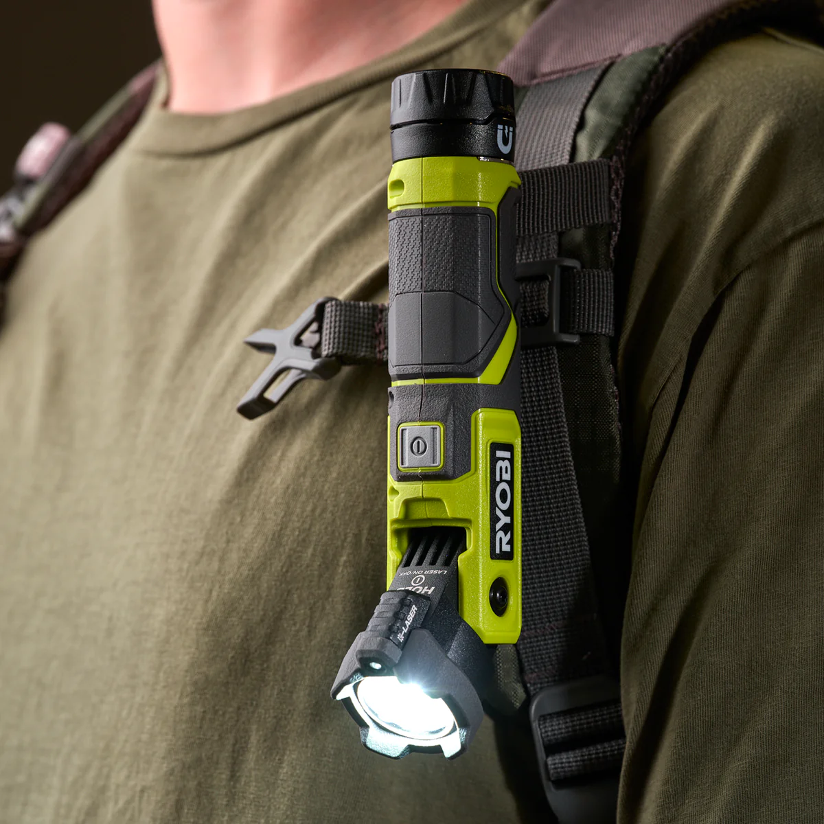 Ryobi USB Lithium Pivoting Laser Light 2Ah Kit - 180° Pivoting Head - 630 Lumens - Magnetic Base - IP54 Rated - Image 3