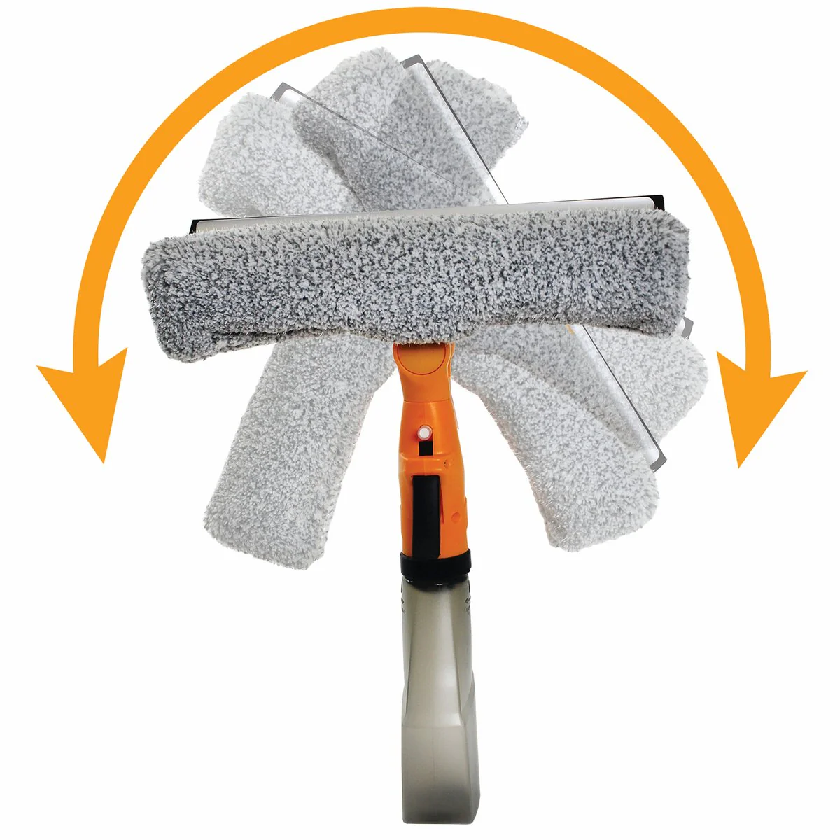 Sabco Bulldozer Complete Angle Window Washer - 90mm x 390mm - Black & Orange - Image 2