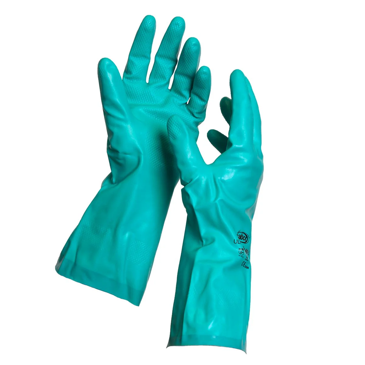 Sabco Chemical Resistant Gloves - Large - Nitrile - Oil & Grease Resistant - Image 2