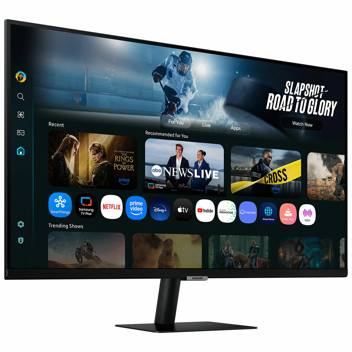 Samsung 32 Inch 4K Smart Monitor Vision LS32FM700UEXXY Black - Image 3