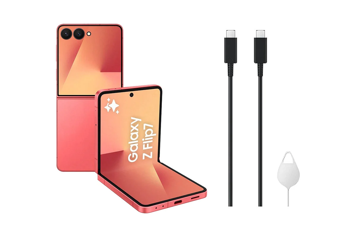 Samsung Galaxy Z Flip7 5G 256GB Coral Red Foldable Smartphone - Image 9