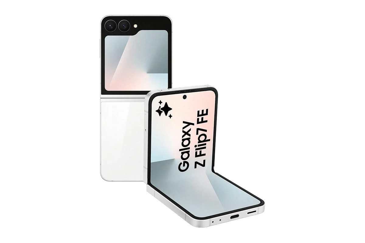 Samsung Galaxy Z Flip7 FE 5G - 128GB Foldable Smartphone, White