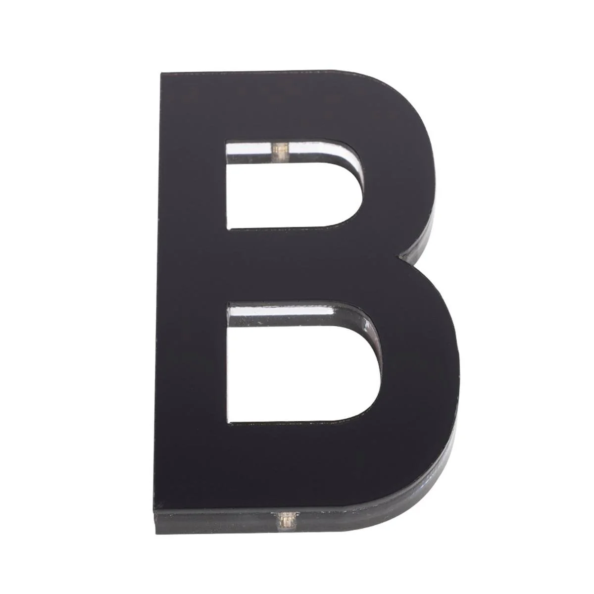 Sandleford 120mm Black Ultra Acrylic House Letter B - Durable Indoor Outdoor Use