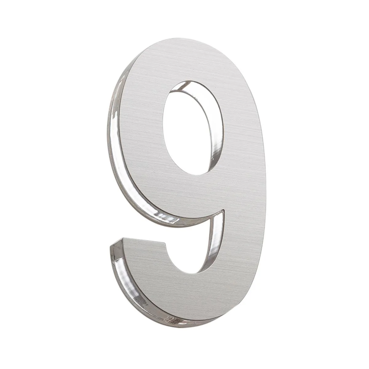 Sandleford 120mm Stainless Steel House Number 9 - Silver - UV Resistant